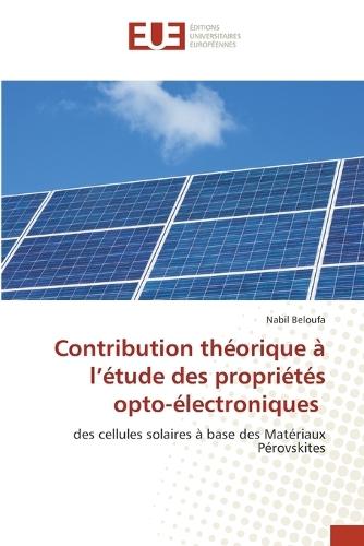 Contribution théorique à l'étude des propriétés opto-électroniques