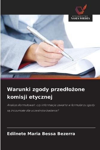 Warunki zgody przedlożone komisji etycznej