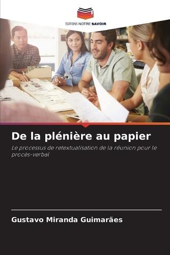 De la plénière au papier
