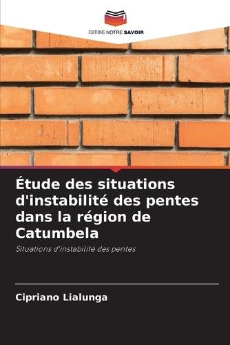 Étude des situations d'instabilité des pentes dans la région de Catumbela