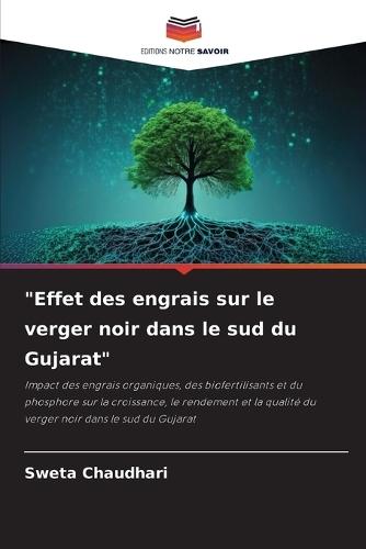 ""Effet des engrais sur le verger noir dans le sud du Gujarat""