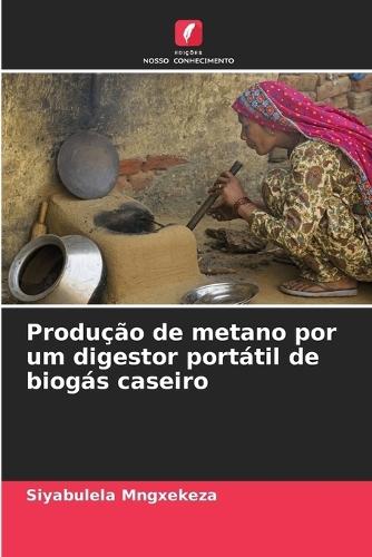 Produção de metano por um digestor portátil de biogás caseiro