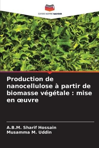 Production de nanocellulose à partir de biomasse végétale: mise en oeuvre