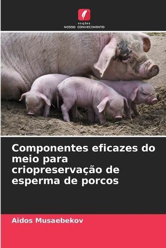 Componentes eficazes do meio para criopreservação de esperma de porcos