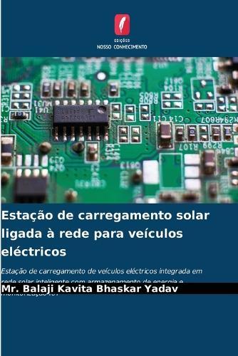 Estação de carregamento solar ligada à rede para veículos eléctricos