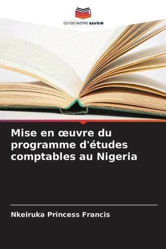 Mise en oeuvre du programme d'études comptables au Nigeria