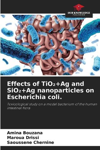 Effects of TiO₂+Ag and SiO₂+Ag nanoparticles on Escherichia coli.