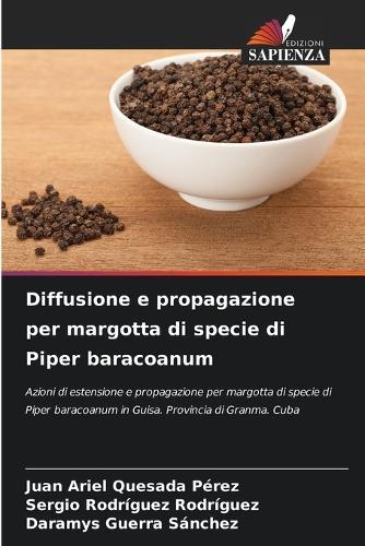 Diffusione e propagazione per margotta di specie di Piper baracoanum