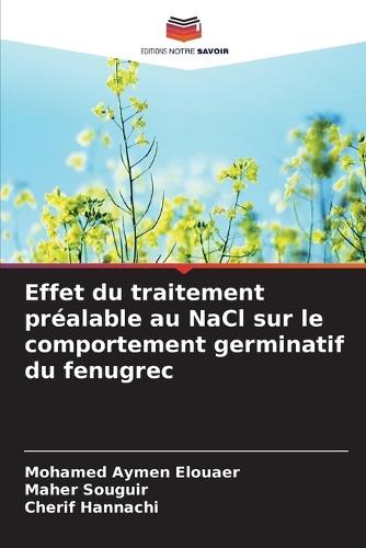 Effet du traitement préalable au NaCl sur le comportement germinatif du fenugrec