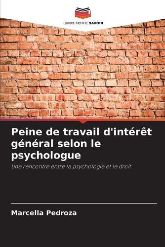 Peine de travail d'intérêt général selon le psychologue
