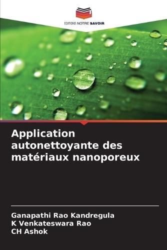 Application autonettoyante des matériaux nanoporeux