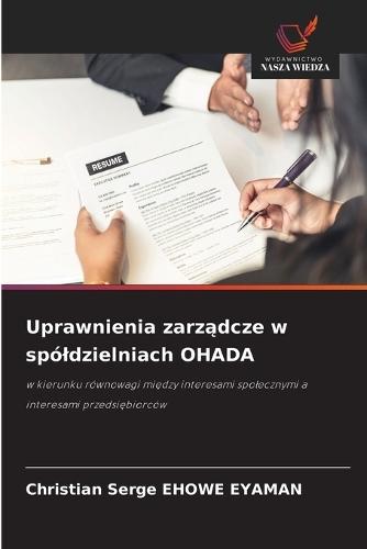 Uprawnienia zarządcze w spóldzielniach OHADA