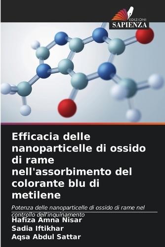 Efficacia delle nanoparticelle di ossido di rame nell'assorbimento del colorante blu di metilene