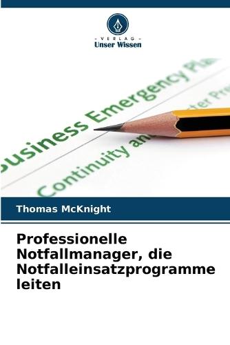 Professionelle Notfallmanager, die Notfalleinsatzprogramme leiten