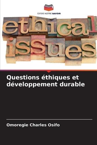 Questions éthiques et développement durable
