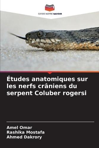Études anatomiques sur les nerfs crâniens du serpent Coluber rogersi