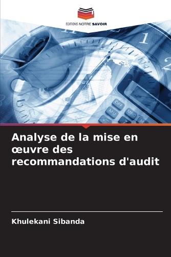 Analyse de la mise en oeuvre des recommandations d'audit