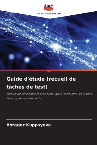 Guide d'étude (recueil de tâches de test)