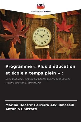 Programme Plus d'éducation et école à temps plein