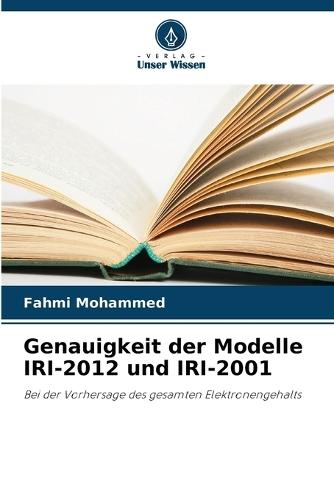 Genauigkeit der Modelle IRI-2012 und IRI-2001