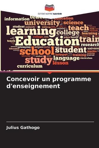 Concevoir un programme d'enseignement