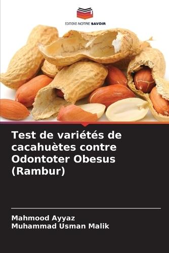 Test de variétés de cacahuètes contre Odontoter Obesus (Rambur)