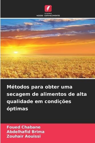 Métodos para obter uma secagem de alimentos de alta qualidade em condições óptimas