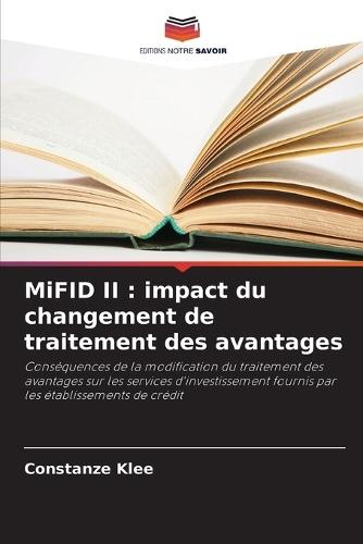 MiFID II: impact du changement de traitement des avantages