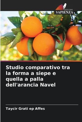Studio comparativo tra la forma a siepe e quella a palla dell'arancia Navel