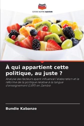 À qui appartient cette politique, au juste ?