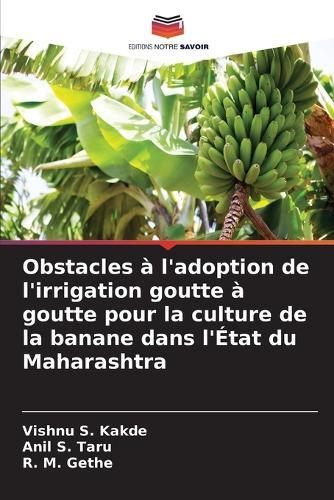 Obstacles à l'adoption de l'irrigation goutte à goutte pour la culture de la banane dans l'État du Maharashtra