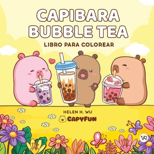 Capibara Bubble Tea: Libro para colorear