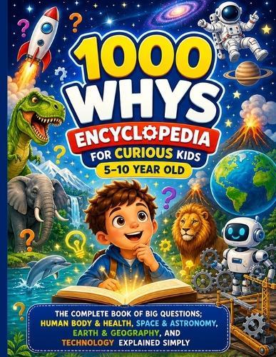 1000 Whys Encyclopedia for Curious Kids 5-10 Year Old: The Complete Book of Big Questions; Human Body & Health, Space & Astronomy, Earth & Geography, and Technology Explained Simply