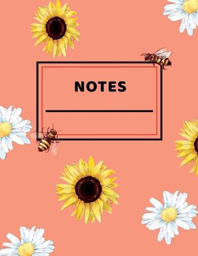 Colorful Notebook with a Floral Design: College Ruled Lined Pages Used for Composition Book or Journal / Dimension 8.5 x 11 Large