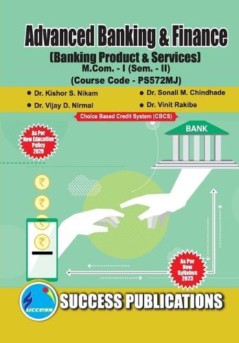 Banking Product & Services, First Year, M.Com, Sem-II-English