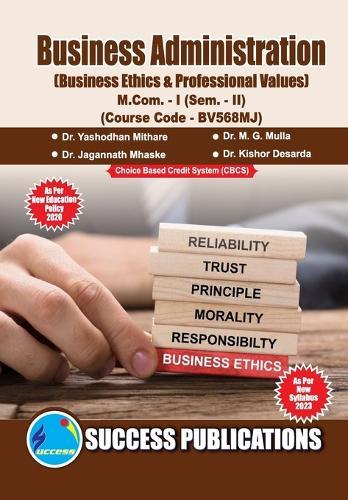 Business Ethics & Professional Value, First Year, M.Com, Sem-II-English
