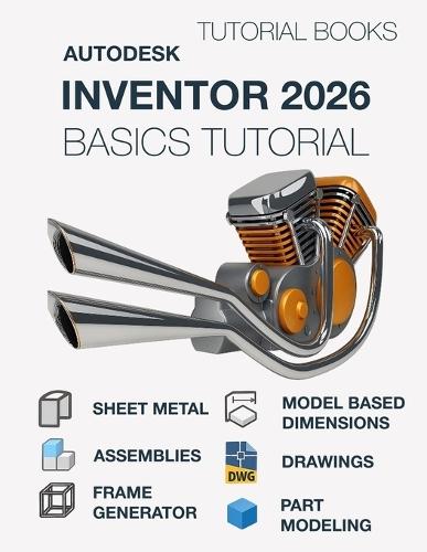 Autodesk Inventor 2026 Basics Tutorial (COLORED): Learn the Basics of 3D CAD