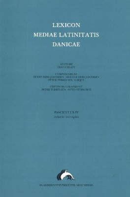 Lexicon Mediae Latinitatis Danicae 4: Evitatio -- Increpito