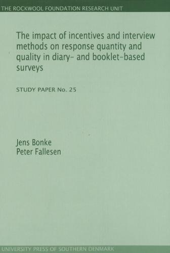 Impact of Incentives & Interview Methods on Response Quantity & Quality in Diary- & Booklet-Based Surveys
