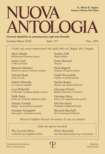 Nuova Antologia - A. CLVII, N. 2301, Gennaio-Marzo 2022: Rivista Di Lettere, Scienze Ed Arti. Serie Trimestrale Fondata Da Giovanni Spadolini