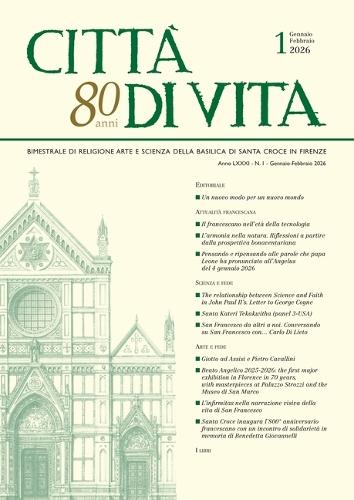 Città Di Vita - A. LXXXI, N. 1, Gennaio-Febbraio 2026: Bimestrale Di Religione Arte E Scienza Della Basilica Di Santa Croce in Firenze