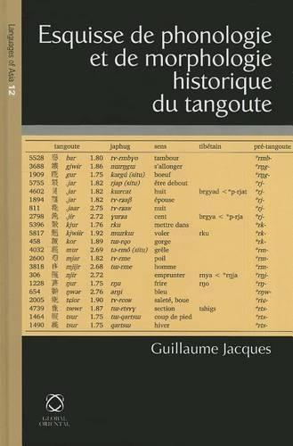 Esquisse de phonologie et de morphologie historique du tangoute