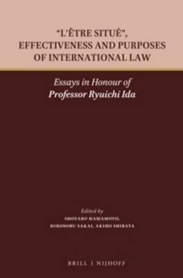 L'etre situe , Effectiveness and Purposes of International Law: Essays in Honour of Professor Ryuichi Ida