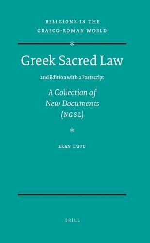 Greek Sacred Law (2nd Edition with a Postscript): A Collection of New Documents (NGSL)