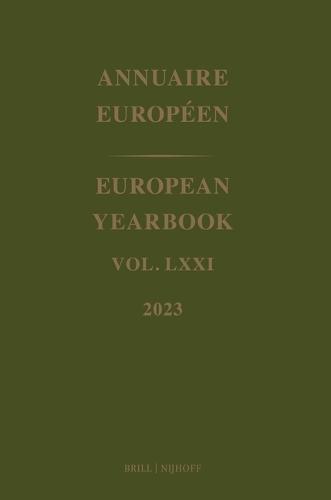 European Yearbook / Annuaire Européen, Volume 71 (2023)