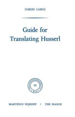 Guide for Translating Husserl