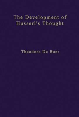 The Development of Husserl’s Thought