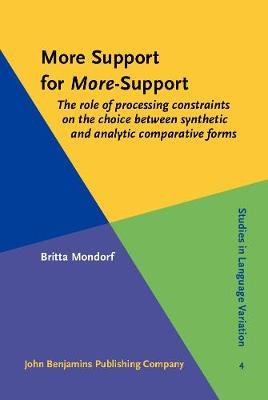 More Support for More-Support: The role of processing constraints on the choice between synthetic and analytic comparative forms