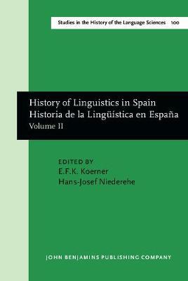 History of Linguistics in Spain/Historia de la Lingüística en España: Volume II