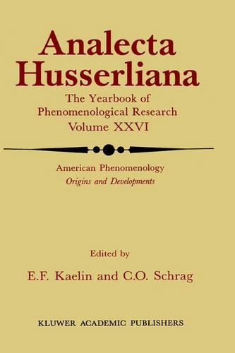 American Phenomenology: Origins and Developments